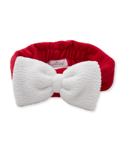 Santa's Sleigh Red Velour Headband