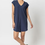 V-Neck Raglan Dress