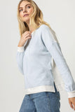 Two-Toned Waffle Sweatshirt