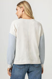 Two-Toned Waffle Sweatshirt