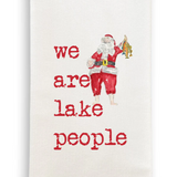 We Are Lake People with Santa Dishtowel D1058