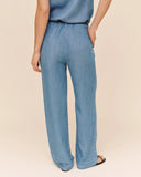 Wide Leg Drawstring Pants | Indigo Harbor Wash