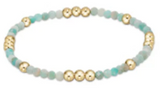 Worthy Pattern 3mm Bead Bracelet - Amazonite