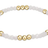 Worthy Pattern 3mm Bead Bracelet - Moonstone