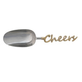 Stainless Steel Scoop with  "Cheers" Handle