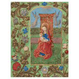 The Virgin And Child Enthroned Christmas Cards