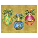 Ornaments And Greenery Christmas Cards