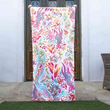 Mermaid Lagoon Beach Towel Hot Pink/Aruba Blue/Orange 34x70