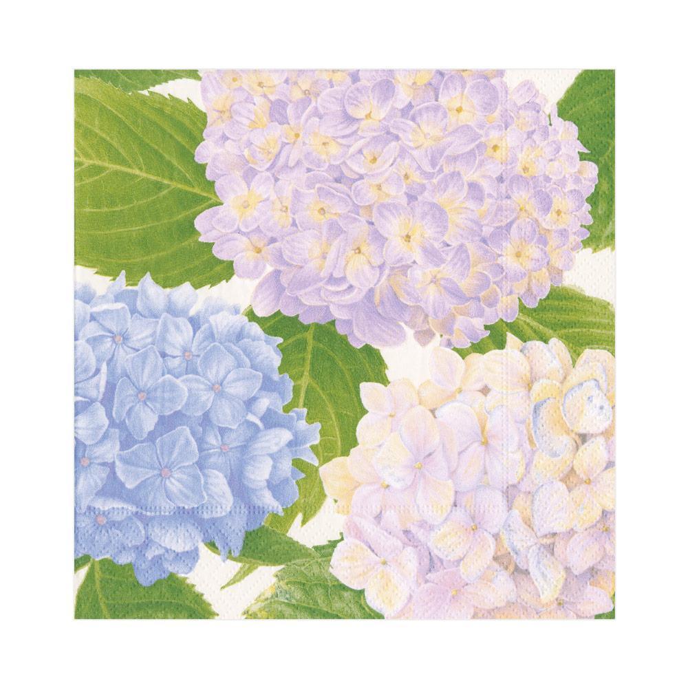 Caspari Hydrangea Garden Napkin