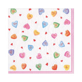Candy Hearts Luncheon Napkin