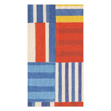 Striped Patchwork Blue Guest Towel