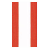 Bandol Stripe Red Guest Towel