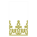Paper Linen Dessin Passementerie Guest Towel | Moss Green