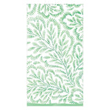 Block Print Leaves Green Guest Towel