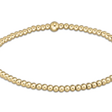 Classic Gold 2.5mm Bead Bracelet
