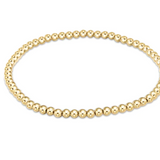 Classic Gold 3mm Bead Bracelet