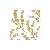Berry Branch Gold Cocktail Napkin
