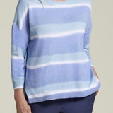 3/4 Sleeve Crew Neck Sweater Pacific