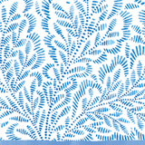 Block Print Leaves Green/Blue