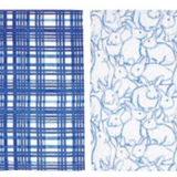 Bunny & Plaid towel set