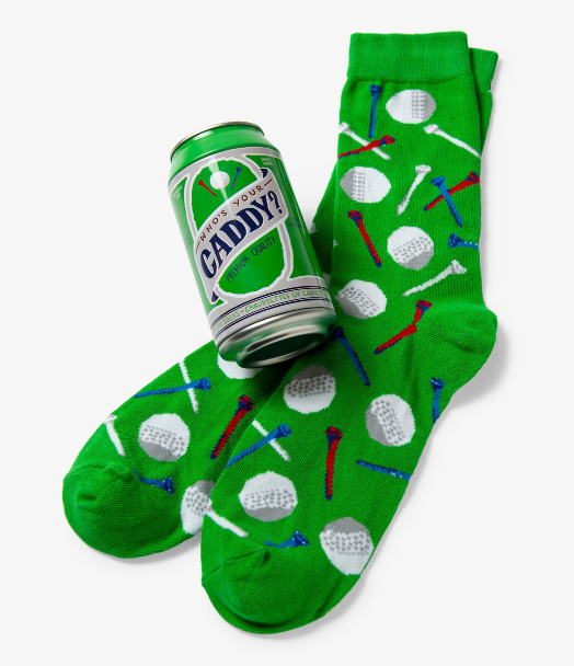 Who's Your Caddy Men's Beer Can Socks