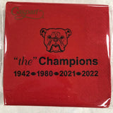 Champions Bulldogs Cocktail Napkin