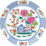 Chinese Floral Porcelain Placemats