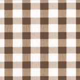 Gingham Chocolate Cocktail Napkin