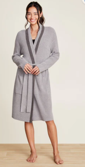 CCUL Tipped Ribbed Short Robe