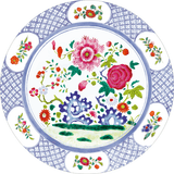 Floral Porcelain Salad Plate