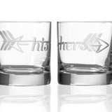 His & Hers Glasses Set of 2
