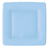 Square Light Blue Salad Plate