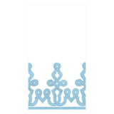 Paper Linen Dessin Passementerie Guest Towel | Stone Blue