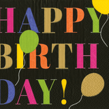 Birthday Surprise Black Salad Plate