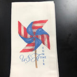A Pinwheel USA Summertime Tea Towel