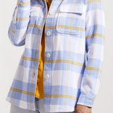 L/S Shacket w/Shirttail Hem - Bluewater