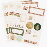 3 Pack Birthday stickers