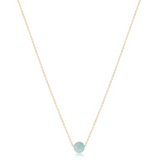 16" Necklace Gold- Admire Amazonite