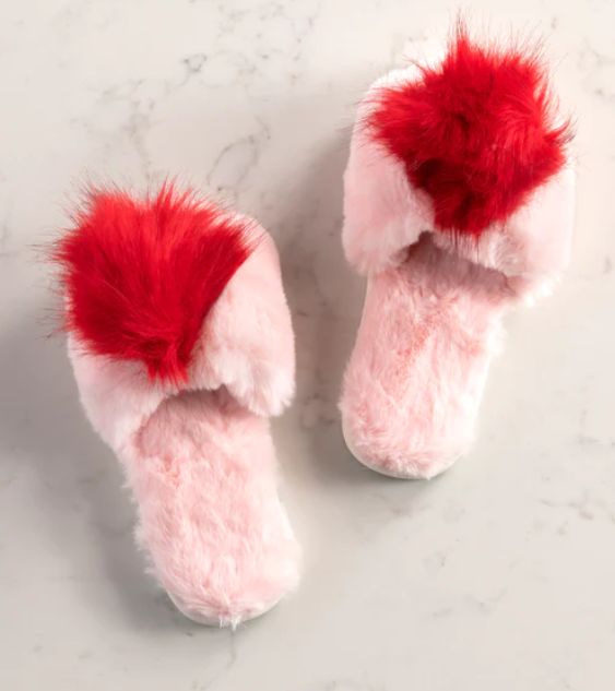 Amor Slippers, Pink