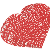 Die-Cut Annika Heart Red