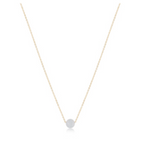 16" Necklace Gold- Admire Aquamarine