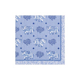 Batik Elephants Blue Cocktail Napkin