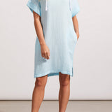 Crinkle Cotton Hooded Beach Dress