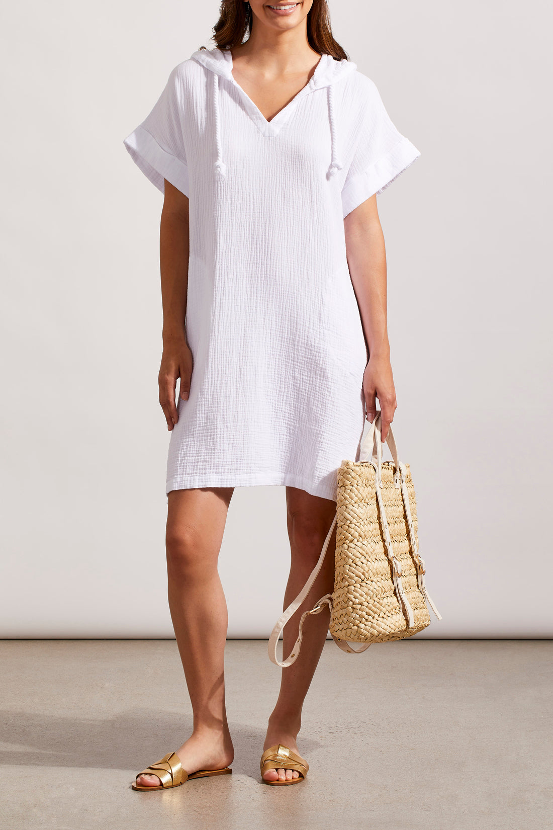 Crinkle Cotton Hooded Beach Dress – Soiree At The Lake