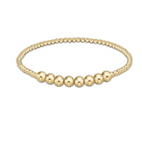 Classic Gold Beaded Bliss 2.5mm Bead Bracelet- 5mm Gold
