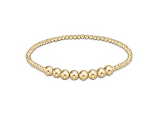 Classic Gold Beaded Bliss 2.5mm Bead Bracelet- 5mm Gold