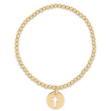 Extends Classic Gold 3mm Bracelet - Blessed Gold Disc