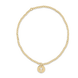 egirl Classic Gold 2mm Bracelet- Blessed Small Gold Disc