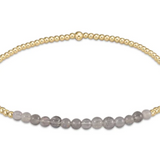 Gold Bliss 2mm Bead Bracelet- Labradorite