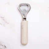 Leopard Print Etched Bottle Opener White